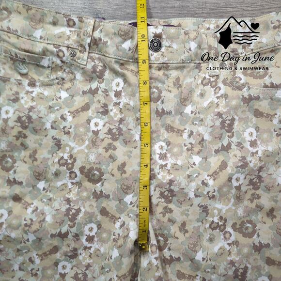 Gloria Vanderbilt Amanda 2.0 Slim Leg Classic Rise Floral Jeans Size 10 Short - Picture 4 of 6